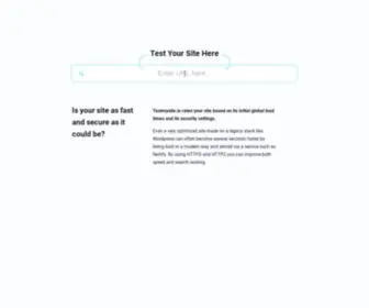 Testmysite.io(Netlify Speedtest) Screenshot