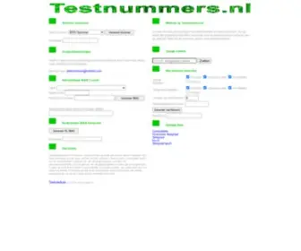 Testnummers.nl(Iban) Screenshot