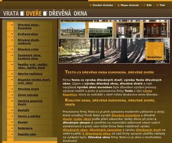 Testo-CS.cz(CS dřevěná okna a dřevěné) Screenshot