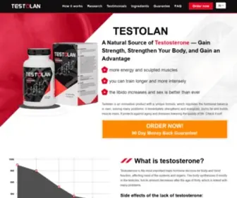 Testolan.com(Food supplement supporting the production of testosterone) Screenshot