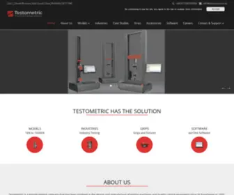 Testometric.co.uk(Material testing machines) Screenshot