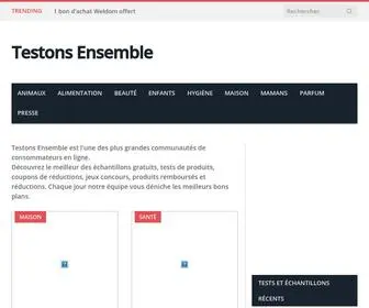 Testonsensemble.com(Echantillon gratuit) Screenshot
