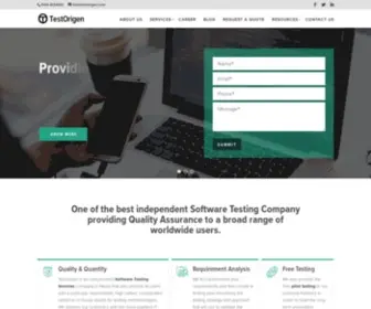 Testorigen.com(Software Testing Services Pvt Ltd) Screenshot