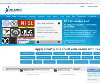 Testpapers.co.in(Testpapers Resource for Upcoming Exams) Screenshot