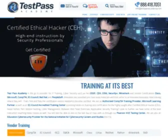 Testpassacademy.com(Cyber Security Certification Training from Test Pass Academy) Screenshot