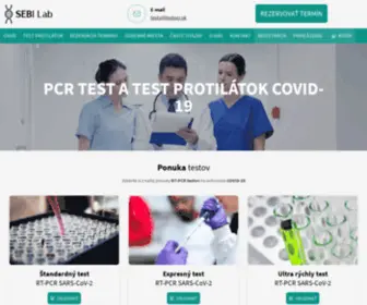 Testpcr.sk(PCR test COVID) Screenshot