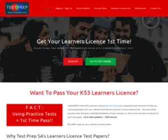 Testprep.co.za(Learners Licence Test PapersK53 Questions and Answers) Screenshot