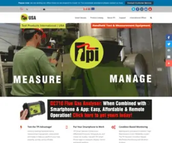 Testproductsintl.com(Handheld Test and Measurement Equipment) Screenshot