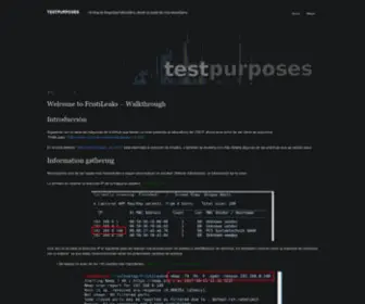 Testpurposes.net(Un blog de Seguridad Informática) Screenshot