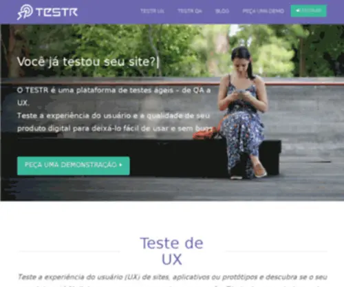 Testr.com.br(Testr) Screenshot