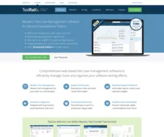 Testrail.com(Test Case Management & Orchestration Software by TestRail) Screenshot
