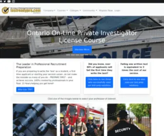 Testreadypro.com(Test Ready Pro Practice Police Tests) Screenshot