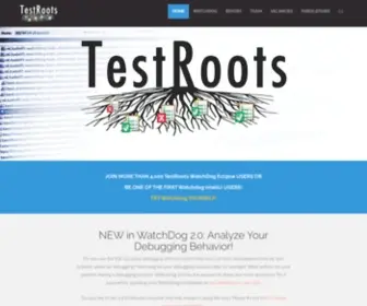 Testroots.org(Learning from test failures) Screenshot