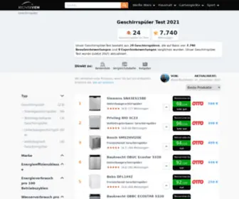 Tests-Geschirrspuler.de(Geschirrspüler Test 2022) Screenshot