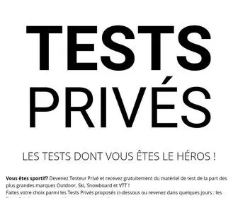 Tests-Prives.com(Tests Privés) Screenshot