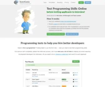 Tests4Geeks.com(Online Programming & Coding Tests) Screenshot