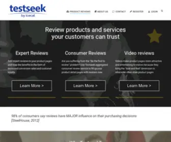 Testseek.com(Product reviews and ratings in one place) Screenshot