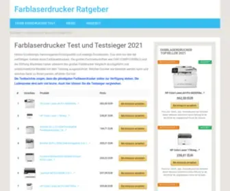 Testsieger-Farblaserdrucker.de(Farblaserdrucker ratgeber) Screenshot