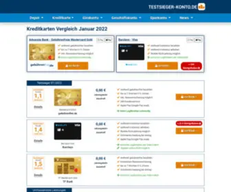 Testsieger-Kreditkarte.de(Kreditkarten Vergleich) Screenshot