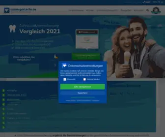 Testsiegertarife.de(Zahnzusatzversicherung Vergleich) Screenshot