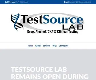 Testsourcelab.com(TestSource Lab Drug) Screenshot