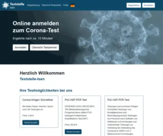 Teststelle-Isen.de(Jetzt online Termin buchen) Screenshot