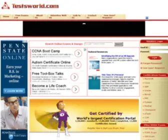 Testsworld.com(Free Online exams) Screenshot