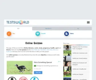 Testsworld.net(Online Quizzes) Screenshot