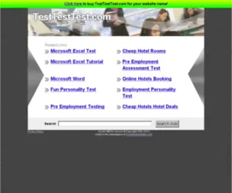 TestTestTest.com(The Leading Tests Site on the Net) Screenshot