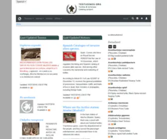 Testudines.org(Turtles and tortoises catalog poject) Screenshot