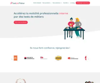 Testunmetier.com(Solution RH pour la mobilité professionnelle) Screenshot