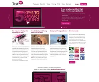 Testup.com(Online Aptitude Tests for Employment) Screenshot