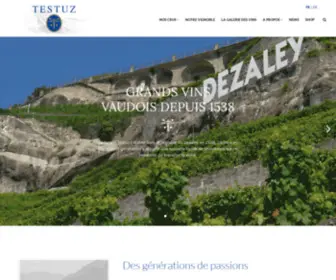 Testuz.ch(Jean & Pierre Testuz SA) Screenshot