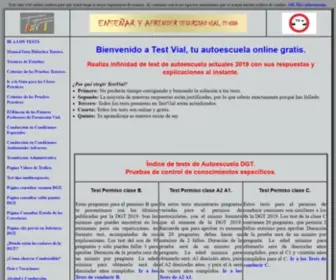Testvial.com(Test DGT 2020 Online gratis de autoescuela todos los permisos) Screenshot