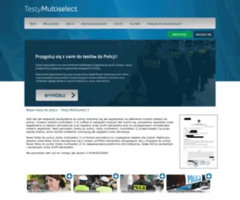 Testymultiselect.pl(Testy multiselect 2019 Testy do policji) Screenshot