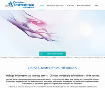 Testzentrum-Offenbach.de(Testzentrum Offenbach) Screenshot