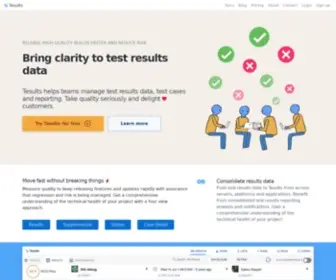 Tesults.com(Test results and test case management for teams) Screenshot