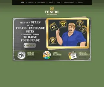 Tesurfacademy.com(Become a Legend of Traffic Exchange) Screenshot