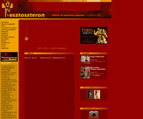 Tesztoszteron.hu(Testépítés) Screenshot