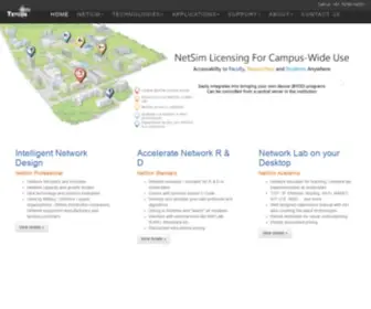 Tetcos.com(NetSim-Network Simulator & Emulator) Screenshot