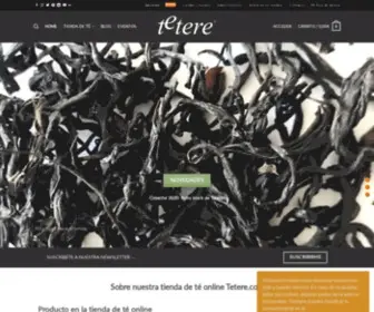 Tetere.com(Tienda de té online) Screenshot