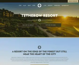Tetherow.com(Bend, Oregon Luxury Resort) Screenshot