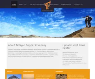 Tethyan.com(Tethyan Copper Company) Screenshot