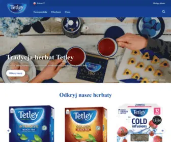 Tetley.pl(Tetley Tea Poland) Screenshot