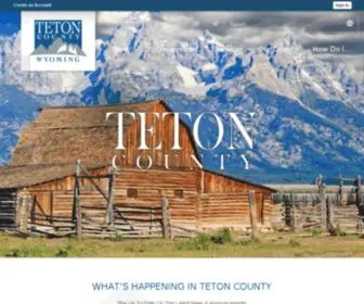 Tetoncountywy.gov(Teton County) Screenshot