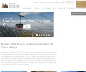 Tetonlodge.com(Teton Mountain Lodge & Spa) Screenshot