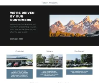 Tetonmotors.com(Teton Motors) Screenshot