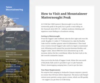 Tetonmountaineering.com(Teton Mountaineering) Screenshot