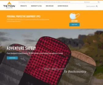 Tetonsports.com(Quality Outdoor Camping & Hiking Gear at the Best Prices) Screenshot