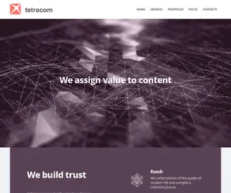 Tetracom.com(Tetracom Interactive Solutions) Screenshot